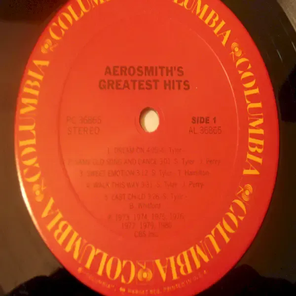 Aerosmith - Aerosmith's Greatest Hits Vinyl Lp Record For Sale - Very First Pressing