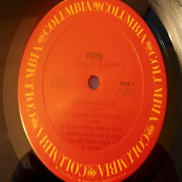 TOTO - Self Titled Vinyl LP Record For Sale