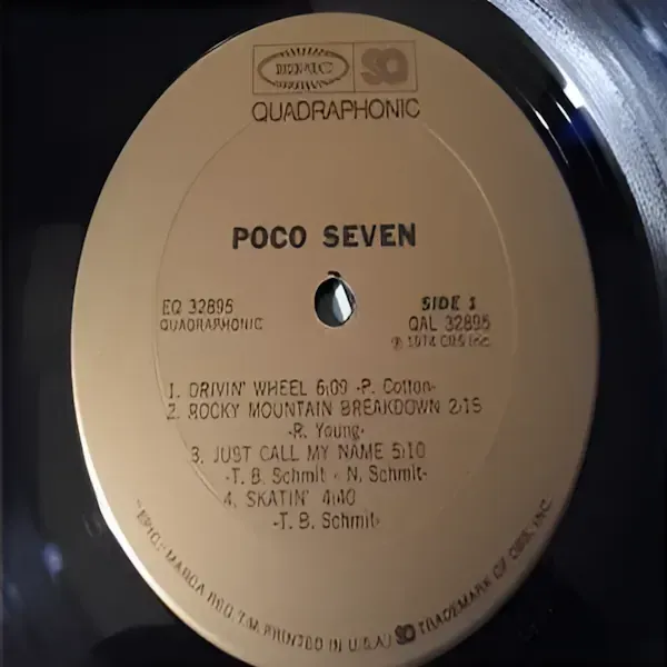 Poco - Poco Seven Quadraphonic Vinyl LP Record For Sale
