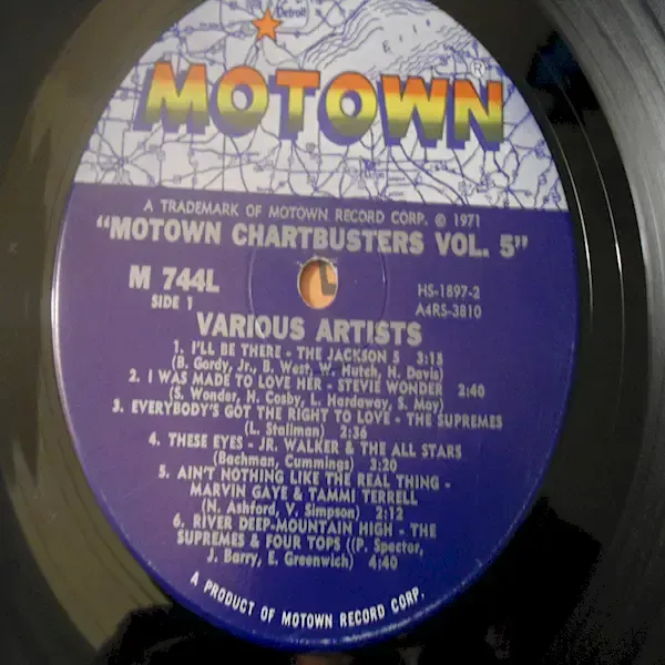 Motown Chartbusters - Volume 5 LP Vinyl Record For Sale