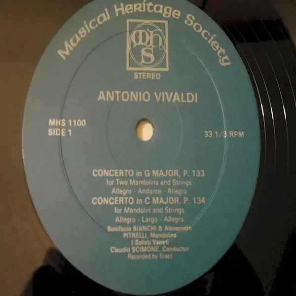 Antonio Vivaldi - The Mandolin Concerti / Violino Discordato Vinyl LP For Sale