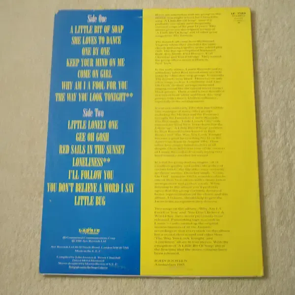 The Jarmels - The Complete Jarmels LP Vinyl Record For Sale