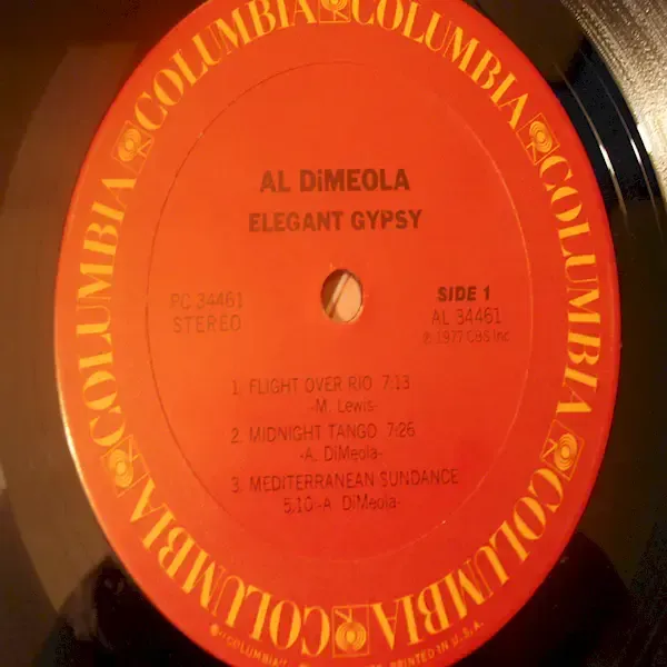 Al Di Meola - Elegant Gypsy LP Vinyl Record For Sale