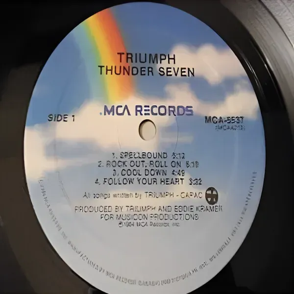 Triumph - Thunder Seven LP Vinyl Record For Sale