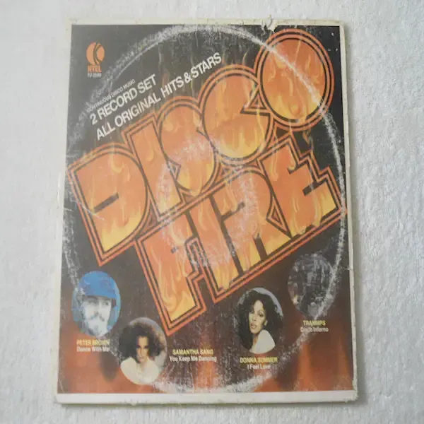 Disco Fire - All Original Hits And Artists Vinyl LP For Sale Disco Fire - All Original Hits And Artists Vinyl LP For Sale