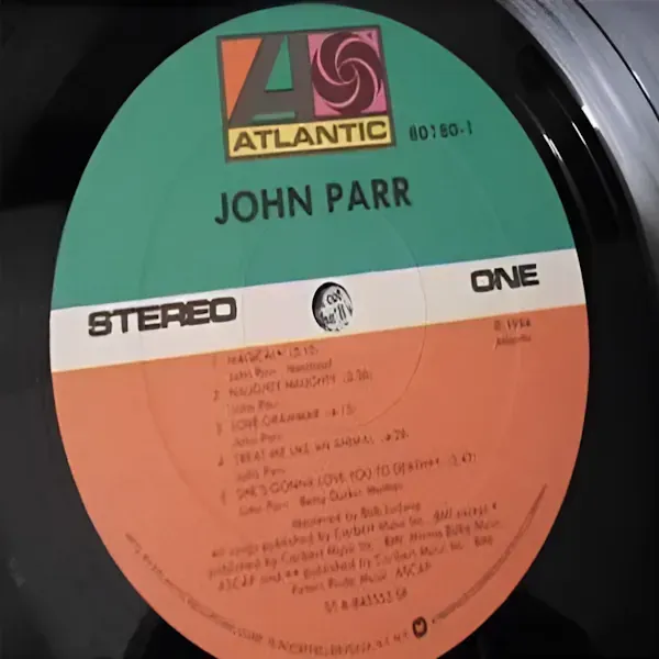 John Parr - Self Titled LP Vinyl Record For Sale