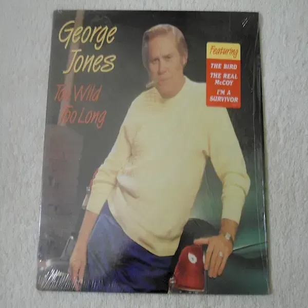 George Jones - Too Wild Too Long LP Vinyl Record For Sale