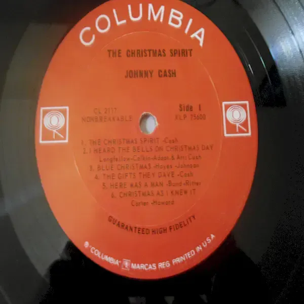 Johnny Cash - The Christmas Spirit LP Vinyl Record For Sale