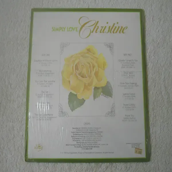 Christine Wyrtzen - Simply Love LP Vinyl Record For Sale