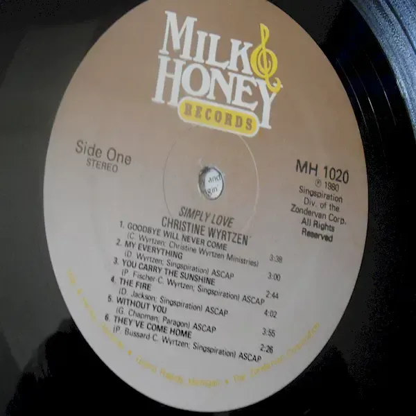Christine Wyrtzen - Simply Love LP Vinyl Record For Sale