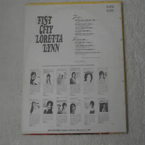 Loretta Lynn - Fist City LP Vinyl Record For Sale