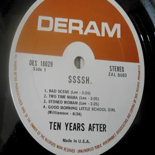 Ten Years After - Ssssh LP Vinyl Record For Sale