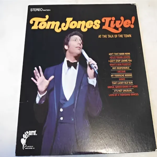 Tom Jones - Live! At The Talk Of The Town LP Vinyl Record For Sale