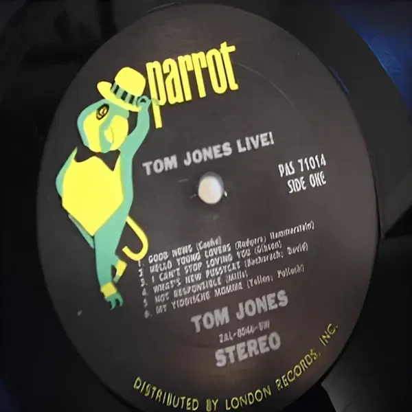 Tom Jones - Live! At The Talk Of The Town LP Vinyl Record For Sale