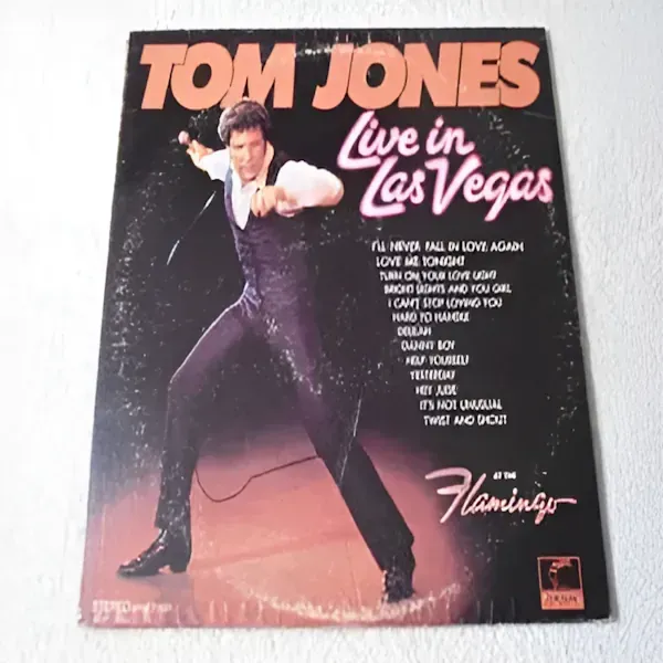 Tom Jones - Live In Las Vegas LP Vinyl Record For Sale