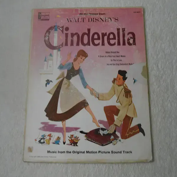 Walt Disney's Cinderella Vinyl LP Record For Sale