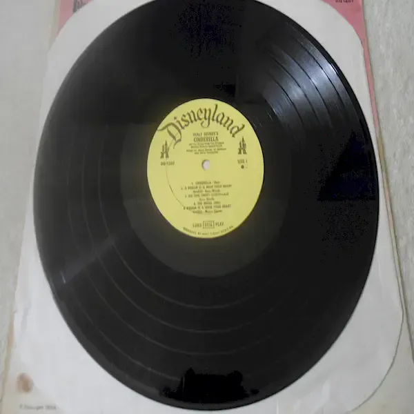 Walt Disney's Cinderella Vinyl LP Record For Sale