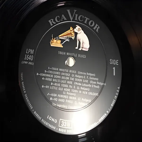Jimmie Rodgers - Train Whistle Blues Vinyl LP Record For Sale