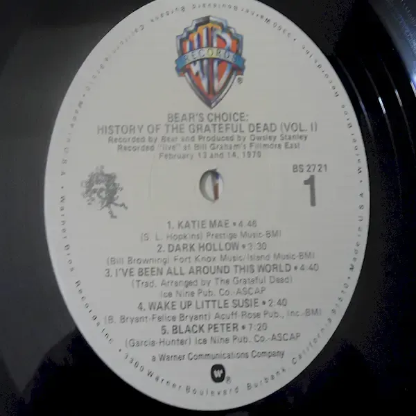 History Of The Grateful Dead Vol. 1 LP Vinyl Record For Sale