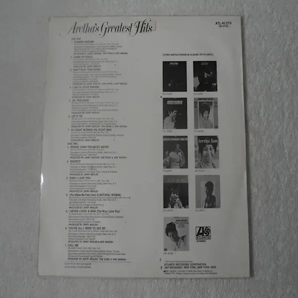 Aretha Franklin - Aretha's Greatest Hits LP Vinyl Record For Sale