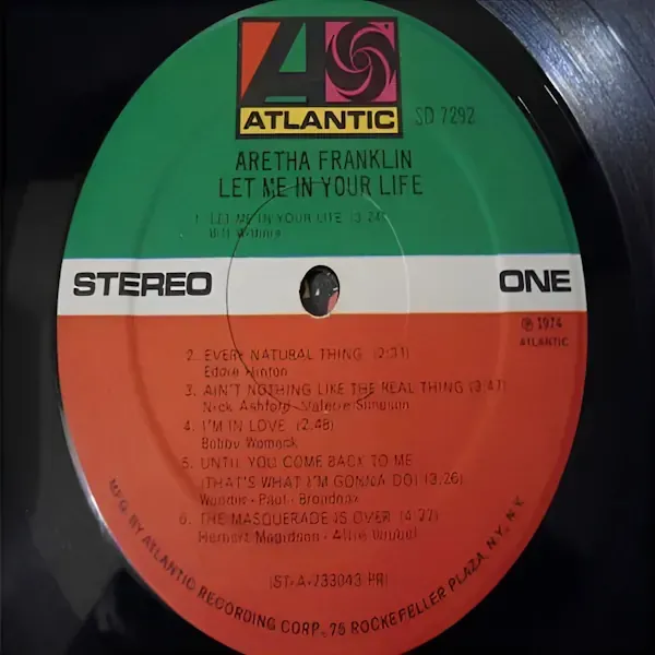 Aretha Franklin - Let Me In Your Life LP Vinyl Record For Sale
