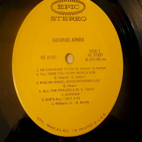 George Jones - Self Titled LP Vinyl Record For Sale