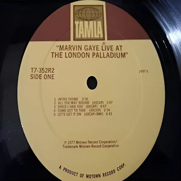 Marvin Gaye - Live At The London Palladium LP Vinyl Record For Sale