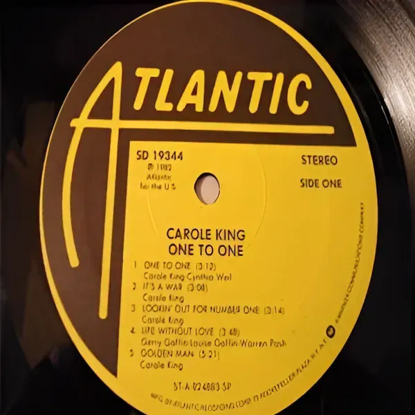 Carole King - One To One LP Vinyl Record For Sale
