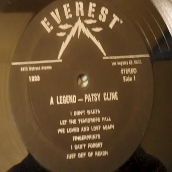 Patsy Cline - A Legend LP Vinyl Record For Sale