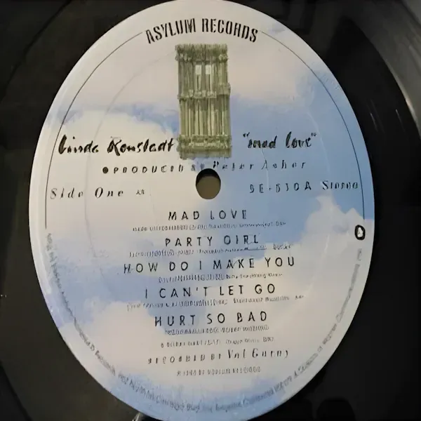 Linda Ronstadt - Mad Love Vinyl LP Record For Sale