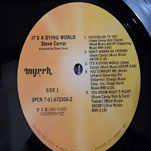 Steve Camp - It's A Dying World LP Vinyl Record For Sale