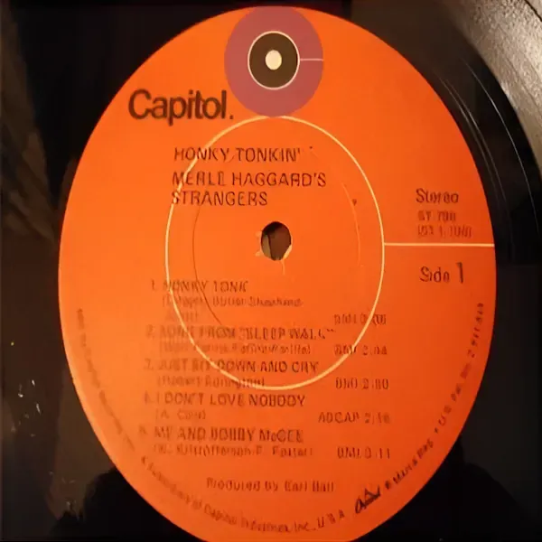 Merle Haggard's Strangers And Friends - Honky Tonkin' LP Vinyl Record For Sale