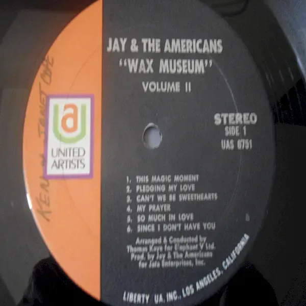 Jay And The Americans - Wax Museum Volume Two LP Vinyl Record For Sale