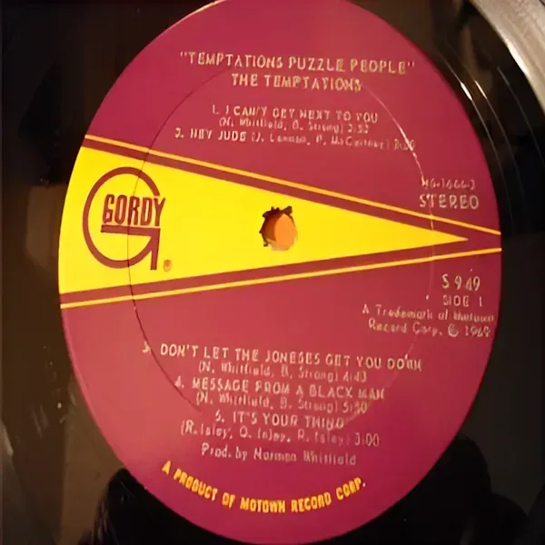 The Temptations - Puzzle People LP Vinyl Record For Sale