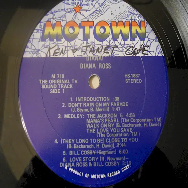 Diana! - Original TV Soundtrack LP Vinyl Record For Sale