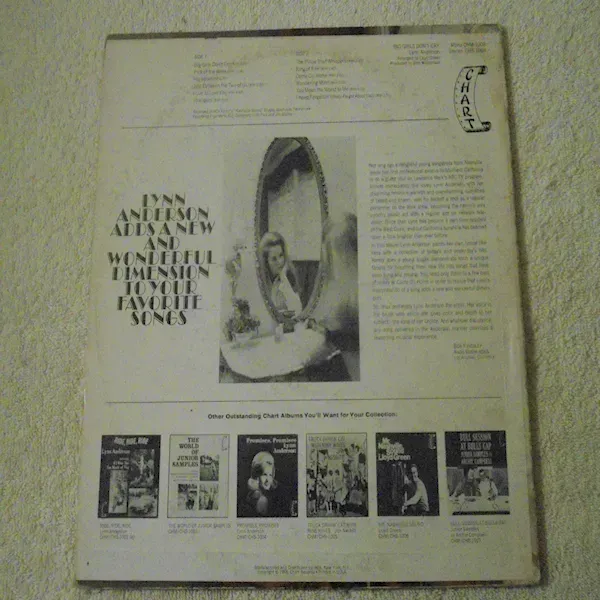 Lynn Anderson - Big Girls Don't Cry LP Vinyl Record For Sale