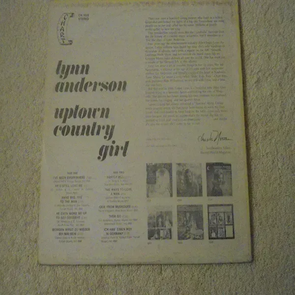 Lynn Anderson - Uptown Country Girl LP Vinyl Record For Sale