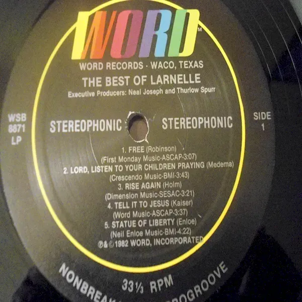 Larnell Harris - The Best Of Larnell LP Vinyl Record For Sale