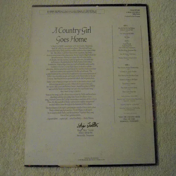 Dolly Parton - A Real Live Dolly LP Vinyl Record For Sale