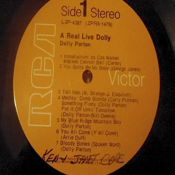 Dolly Parton - A Real Live Dolly LP Vinyl Record For Sale
